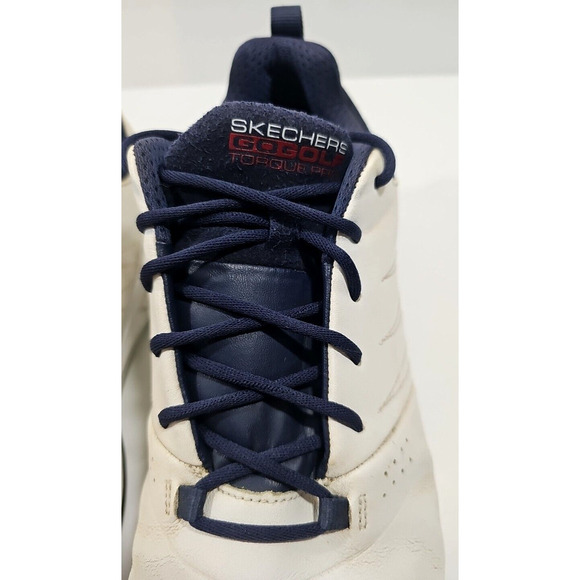 Sketchers Go Golf~Mens Size 10~White GoGa MAX Waterproof Gripflex Leather Shoes - Picture 9 of 14